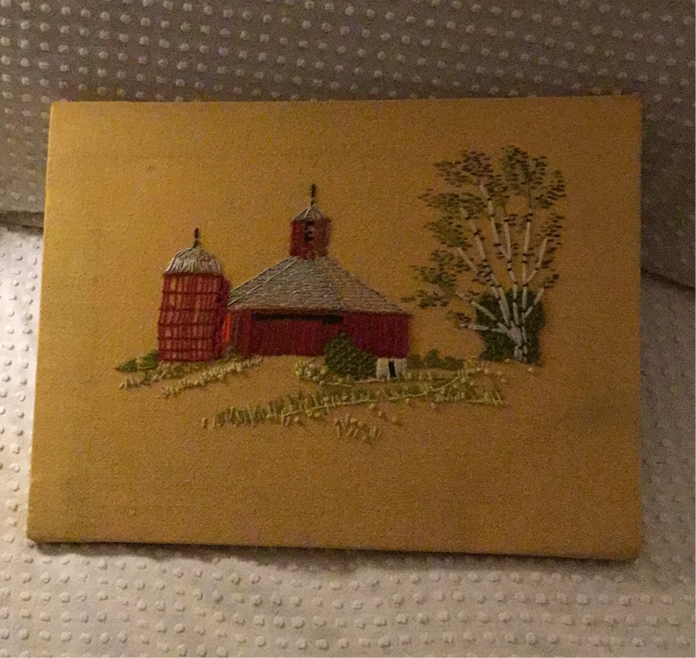 Vintage needlepoint canvas