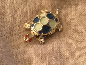 Vintage turtle pin