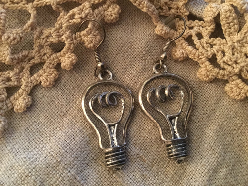 Lightbulb hook earrings