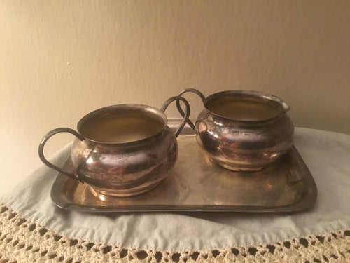 Vintage Cream & Sugar 3 pc. Set