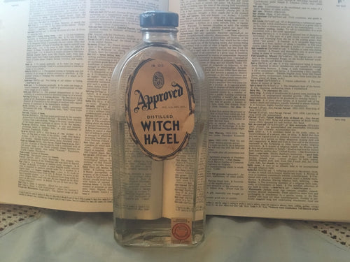 Vintage distilled Witch Hazel bottle
