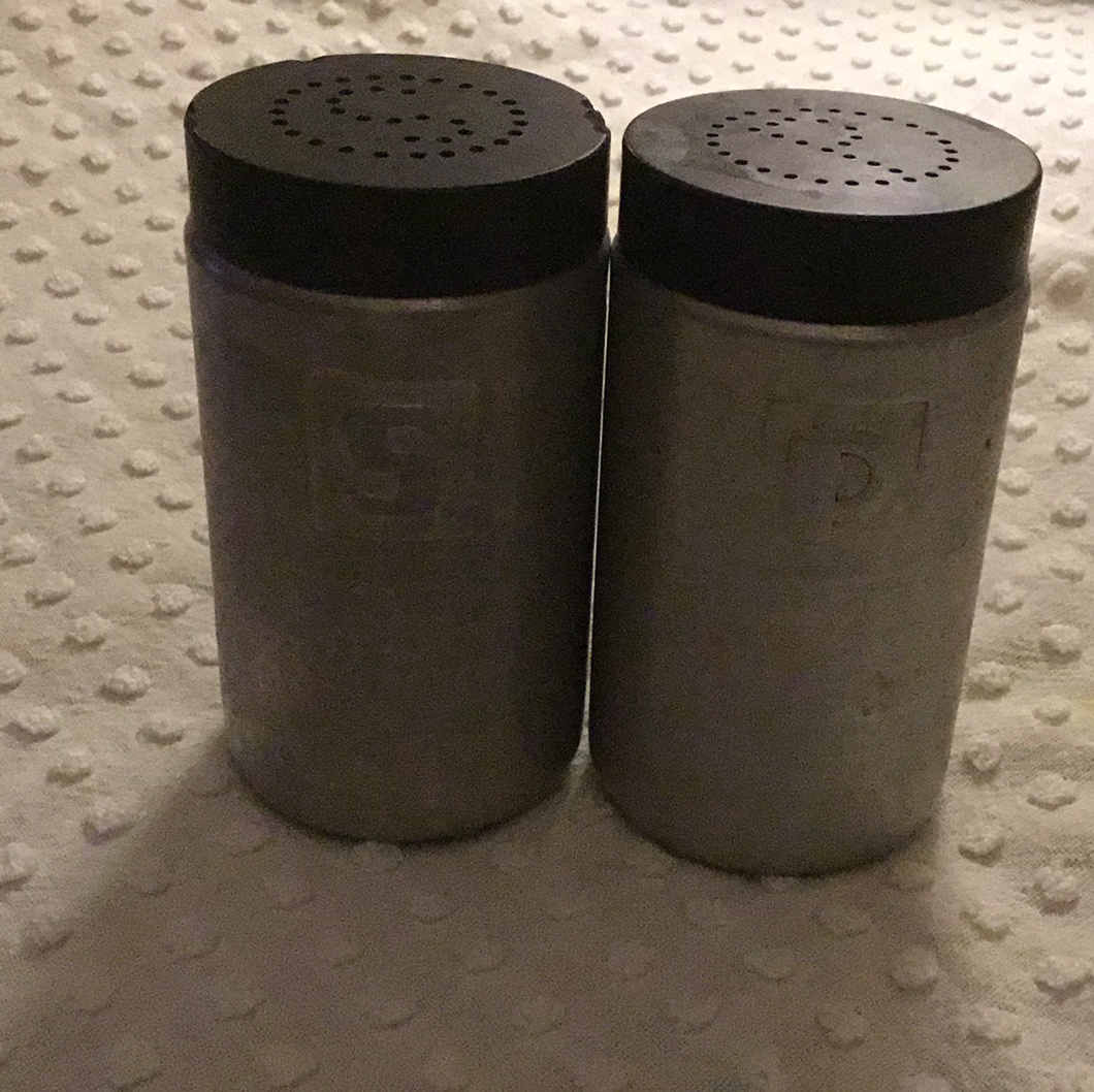 Aluminum salt & pepper shakers