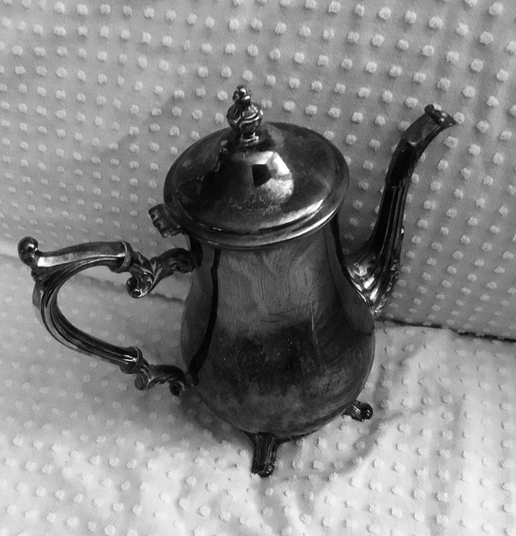 Vintage silver coffee pot