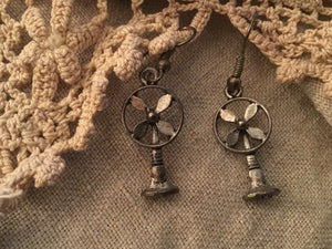 Fan hook earrings
