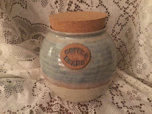 Handmade Pottery Coffee Bean Pot