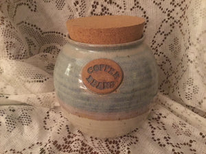 Handmade Pottery Coffee Bean Pot