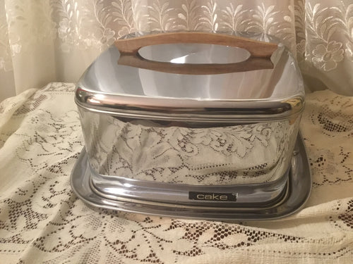 Vintage aluminum cake server