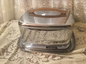 Vintage aluminum cake server