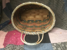 White washed jewel toned basket