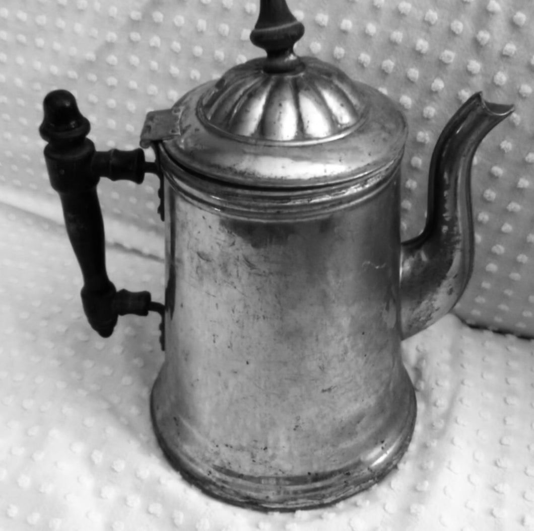 Vintage aluminum coffee pot